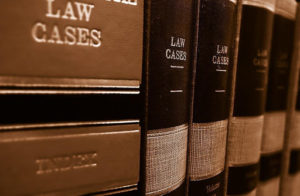 law books sitting on a shelf