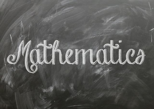 the word mathematics on a chalkboard
